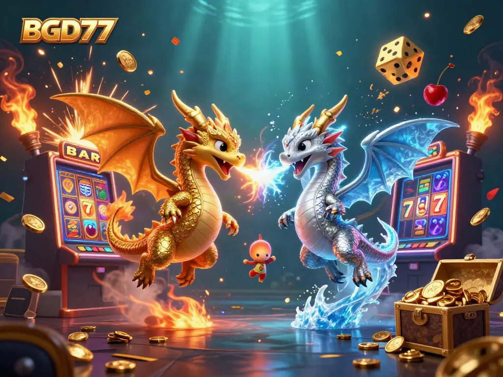 Experience thrilling casino action with BGD77 featuring stunning dragons amid jackpot excitement.