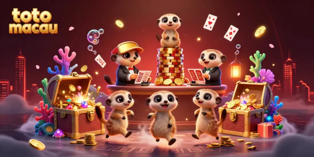 Mendapatkan hasil terkini toto macau sambil melihat koloni meerkat menjalankan kasino yang mewah.