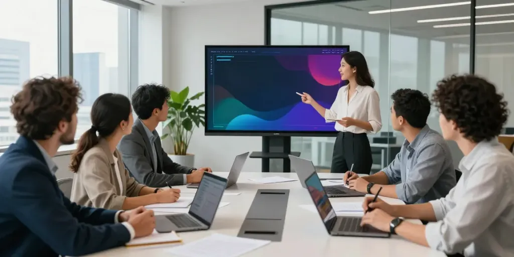 Dynamic team collaboration scene where professionals hop over to this site for innovative strategies.