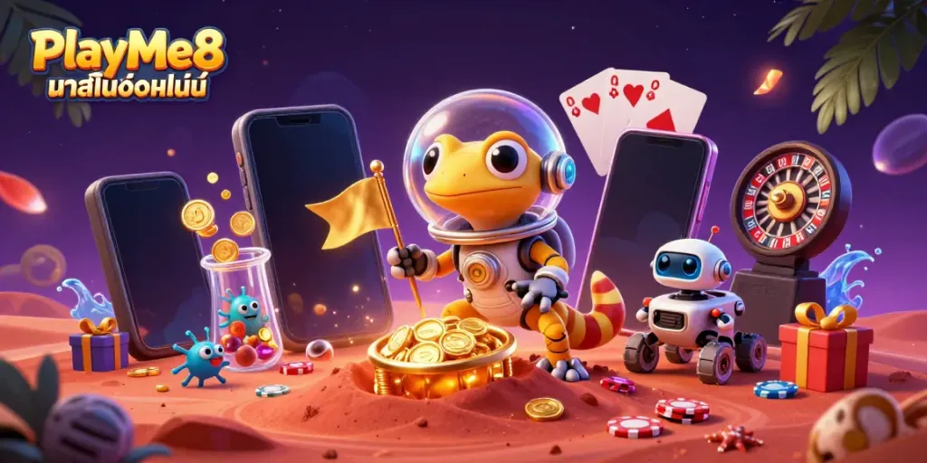 เล่นเกมคาสิโนออนไลน์กับ PlayMe8 คาสิโนออนไลน์ ในสภาพแวดล้อมสุดพิเศษ