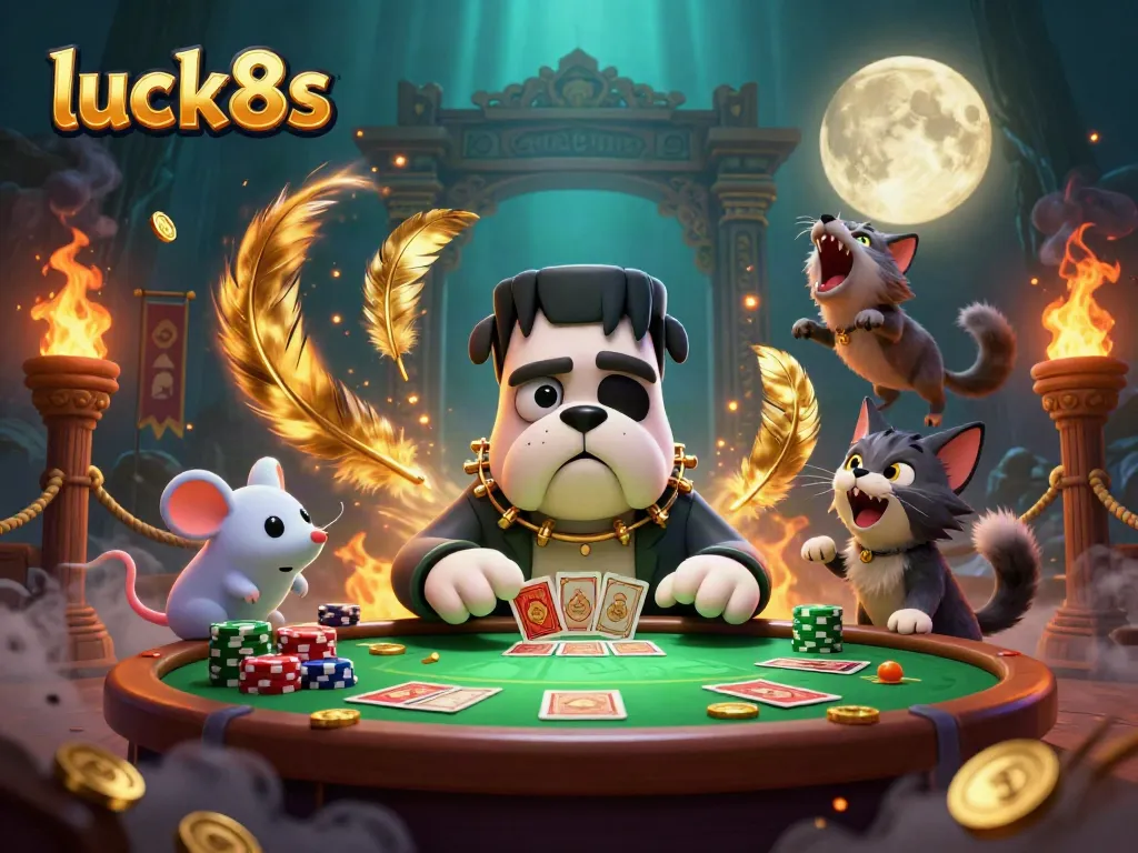 Experience thrilling gameplay with luck8s featuring a unique 3D casino scene.