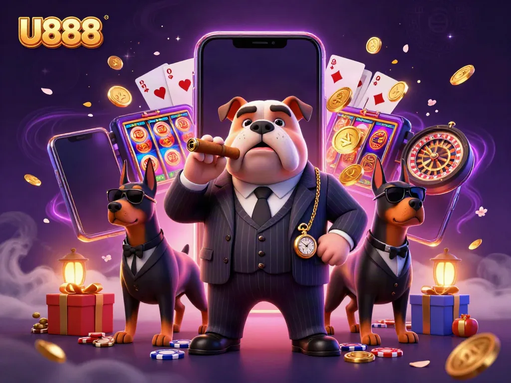 U888 showcases an immersive casino experience with vibrant slot games and rich visuals.