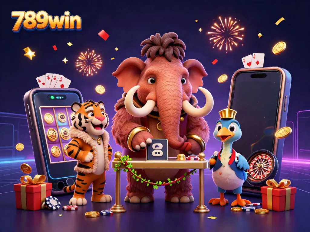 Experience the excitement of 789win with vibrant casino characters and thrilling game elements.