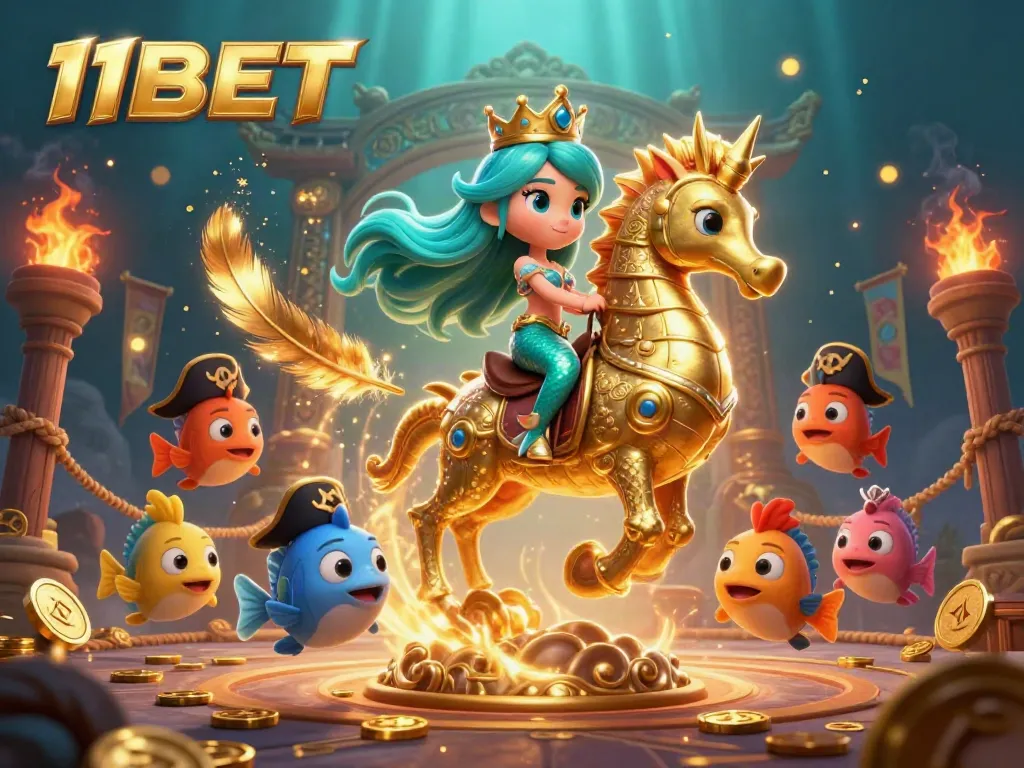 Engage in thrilling adventures with the underwater world of 11BET, capturing the spirit of a vibrant casino experience.